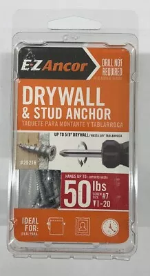 E-Z Ancor  20-Pack 1-1/4-in L X 1/2-in Dia Standard Drywall Anchor • $14.95