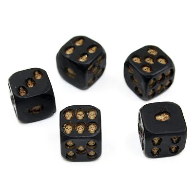 5Pcs/set Creative Skull Dice 6 Sided Resin Skeleton Dice Party Drinking Game Toy • $10.86