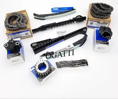 5.4l Timing Chain Kit Combo Brand New Ford Oem Set 9 V8 Sohc Explorer 2000-2010 • $582.34