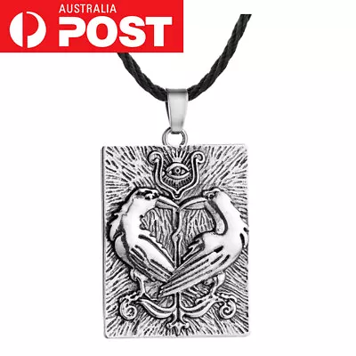 Eagle Necklace Pendant Chain Viking Men Women Unisex Metal Jewellery Gift Xmas • £6.17