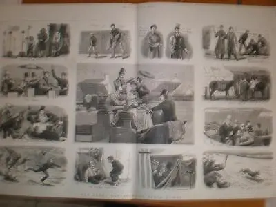 Scenes At UK Derby Epsom Horse Racing 1880 Print • £12.50