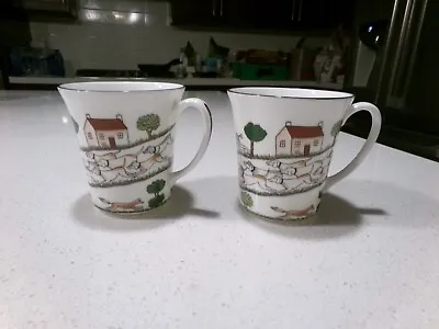 Coalport Hunting Scene Lot Of 2 Mugs • £138.76