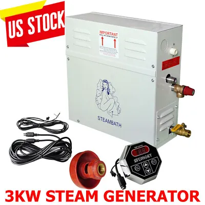 3KW Steam Generator SPA Steam Shower Digital Control 220-240V Free Shipping • $207.73