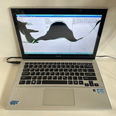 $44 • Buy 11.6” Sony VAIO SVT131B11L Laptop Intel Core I5 4GB RAM 24GB Scraps/Salvage