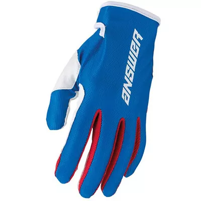 NEW Answer Ascent Red/White/Blue Kids Motocross Dirt Bike Gloves • $20