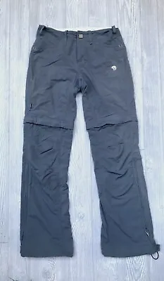 $27 • Buy Mountain Hardwear Convertible Nylon Cargo Hiking Pants Women's Size 2 Gray XS