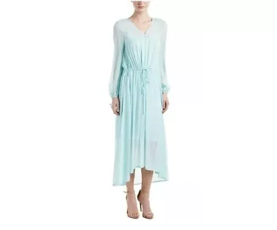 Maje Rutabaga Menthe Turquoise Chiffon Dress Size 3/ US M-L • $75