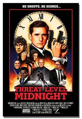 Threat Level Midnight Movie Poster Painting Wall Art Decoration Picture Print • $9.99