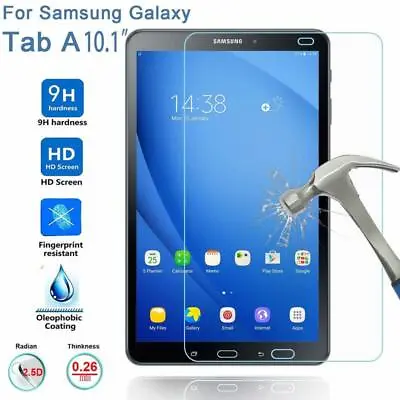 £4.95 • Buy Samsung Galaxy Tab A6 10.1  Inches SM-T580 2016 Screen Tempered Glass Protector 