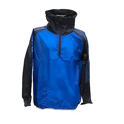 Mens Adidas Running Training Top Jacket Blue Lightweight Size Medium AJ7278 • £22.99