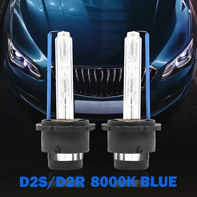 2x D2S/D2C/D2R 8000K HID Xenon Replacement High Low Beam Headlight Bulb Kit Blue • $10.98