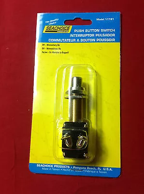 Push Button Horn Switch Momentary On Boat Marine Seachoice 11781  • $17.99