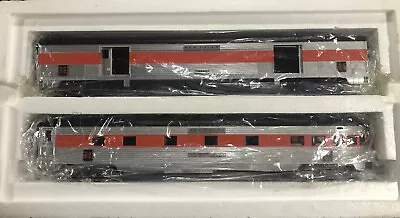 MTH Premier 20-2197C New Haven 70' Streamlined Baggage/Observation Set- Silver • $120