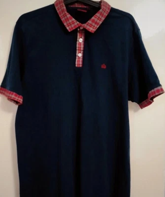 £15 • Buy Merc London Mens Polo Shirt Navy Tartan XL Excellent Condition 