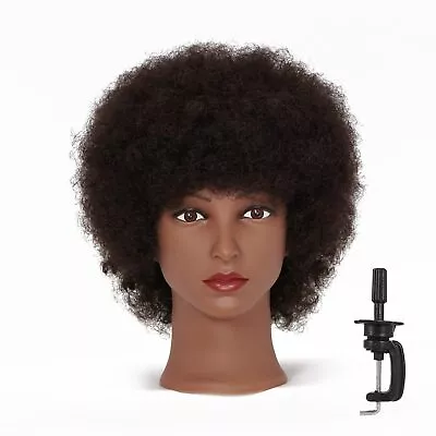 Mannequin Head Hair 100% Human Hair Hairdresser Practice Styling Training Hea... • $45.65