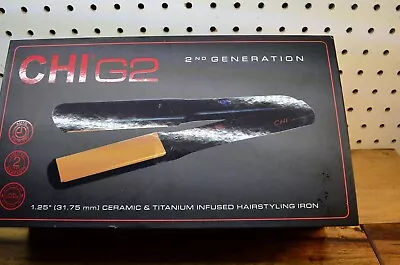 CHI G2 Professional Hair Straightener Titanium Ceramic 2nd Gen Flat Iron 1.25in • $62.04