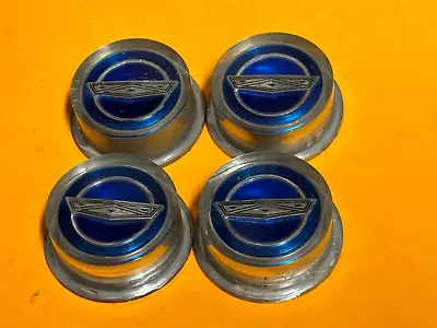 Vintage Ford Classic Hubcaps Wheel Cover Blue Center Caps  LOT B • $39.95