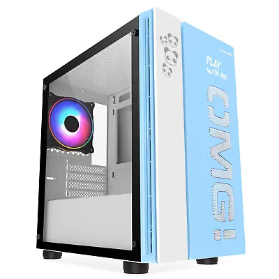 £59.99 • Buy Gaming PC Computer Specialist OMG IForgame Blue Case With 3 X RGB Fans Case ONLY