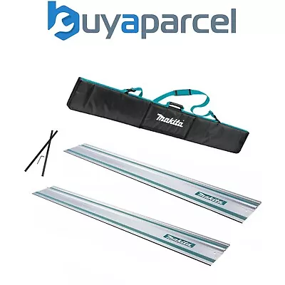 2x Makita 1.5m Guide Rail For SP6000 Plunge Saws + Carry Bag + Connector • £159.99