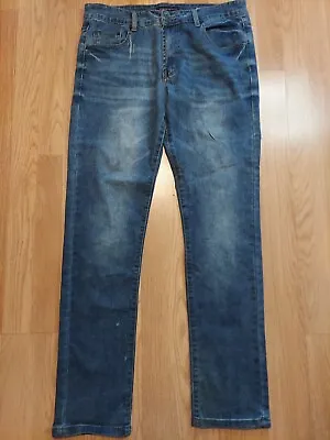 Aeropostale Mens Skinny Jeans Size 34x32 Acid Wash  • $12.55