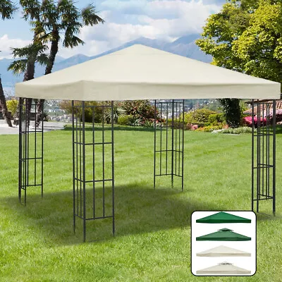 $98.03 • Buy Garden Gazebo Top Cover 3x3M Pavilion Roof 1/2 Tier Canopy Replacement Q