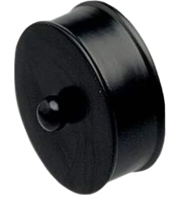 £16.90 • Buy Modern Mopstick Wall Handrail End Caps In Black - Pair  54mm Diameter.