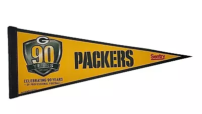 Green Bay Packers SGA Pennant Celebrating 90 Years Football Sentry • $18