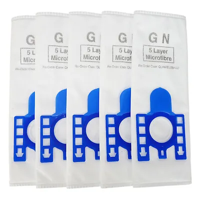 5 X Vacuum Hoover Bags For Miele GN C1 C2 C3 Powerline Silence Ecoline • £6.95