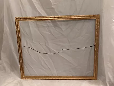 Vintage Gold Decorative Thin Wood Picture Frame Holds  16  X 20  • $12.99