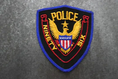 £4.49 • Buy Ninety Six Police USA Woven Cloth Patch Badge (L46S)