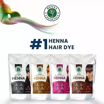 Black Brown Burgundy & Chestnut | Natural Henna Hair Color| Organic Hair Dye • $11.98