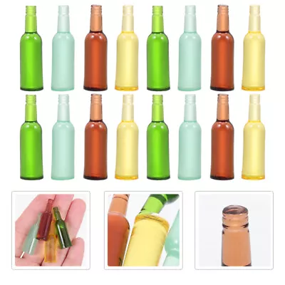  24 Pcs Mini Wine Bottle Resin Miniature Ornaments Miniture Decoration • £10.59