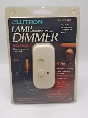 Lutron TT-300NLH-WH 300 Watt Lamp Dimmer White - Brand New -NOS • $18.95