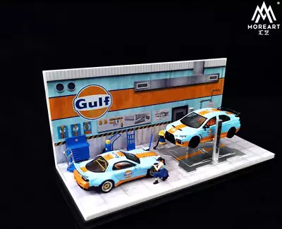 MoreArt 1:64 Scale Gulf Auto Repair Workshop Diorama Replica Workshop • $49