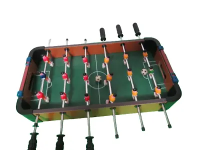 Mini Table Top Foosball Soccer Game 16  X 9  W/2 Soccer Balls Tested Working • $9.98