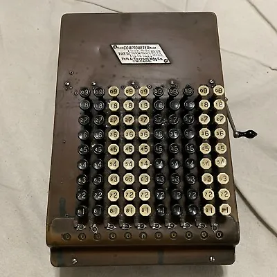 Felt & Tarrant Comptometer ANTIQUE 1914 MECHANICAL Calculator MACHINE Decor Chic • $150