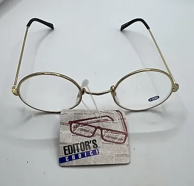 Big Size Antique Vintage Round Gold Silver Wire Rim Eyeglass Frames Spectacles • $23.50