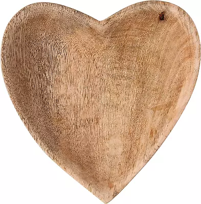 Mango Wood Heart Shaped Bowl Brown 1 Count (Pack Of 1) • $23.53