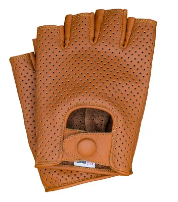 Riparo Men's Summer Fingerless Half Finger Driving Motorcycle Glove - Full Mesh • $29.97