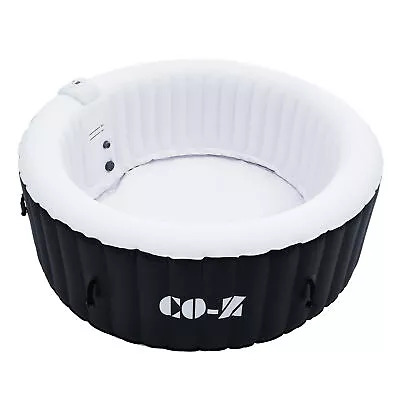 2 - 4 Person Inflatable Hot Tub For Backyard Patio More Portable 6' Pool Black • $374.89