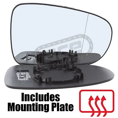 Volkswagen Sharan Mk1 MPV 1995-2000 Heated Convex Wing Mirror Glass Drivers Side • $12.38