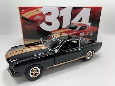 ACME - 1:18 Model - 1966 SHELBY GT350H - BLACK W/ GOLD STRIPES - A1801827 • $56