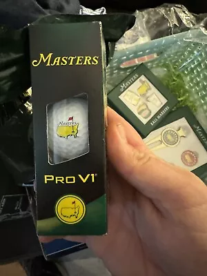 Masters Golf Tournament Titleist Pro V1 Golf Balls - Sleeve Of 3 • $20