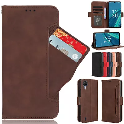 For Cricket Debut S2 U380AC Separable Card Slot Leather Wallet Stand Case Cover • $9.99