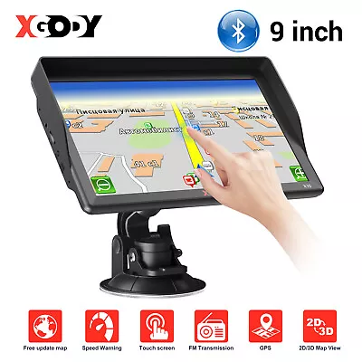 9  7  Bluetooth GPS Navigation Truck Navigator With Reverse Camera & AU Map 8GB • $97.99