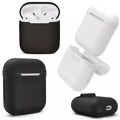 Apple Airpods Silicone Gel Case Shockproof Protective Cover Skin Case Airpod 1 2 • $4.41