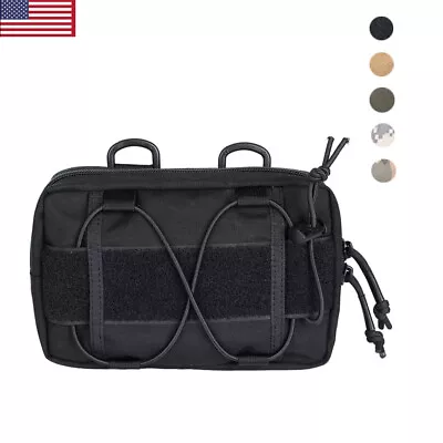 Tactical Molle Pouch Compact Horizontal EDC Utility Pouch Small Waist Belt Bag • $8.98