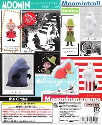  Capsule Moomin Moomin Figure Mascot All 6 Types Set  • $34.96