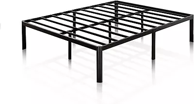 ZINUS NEW Van Black 16  Metal Platform Steel Slat Support Full Size Bed Frame • $49.99