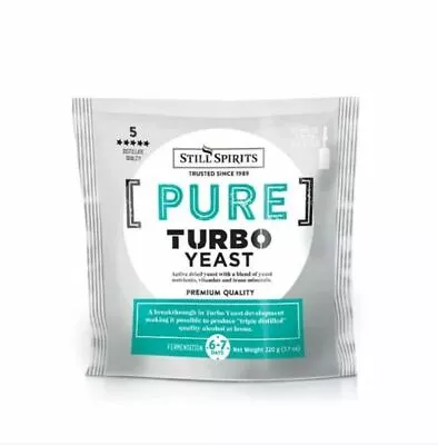 Still Spirits Pure Turbo Yeast 220g Triple Distilled Alcohol Making Home Brew • $7.07